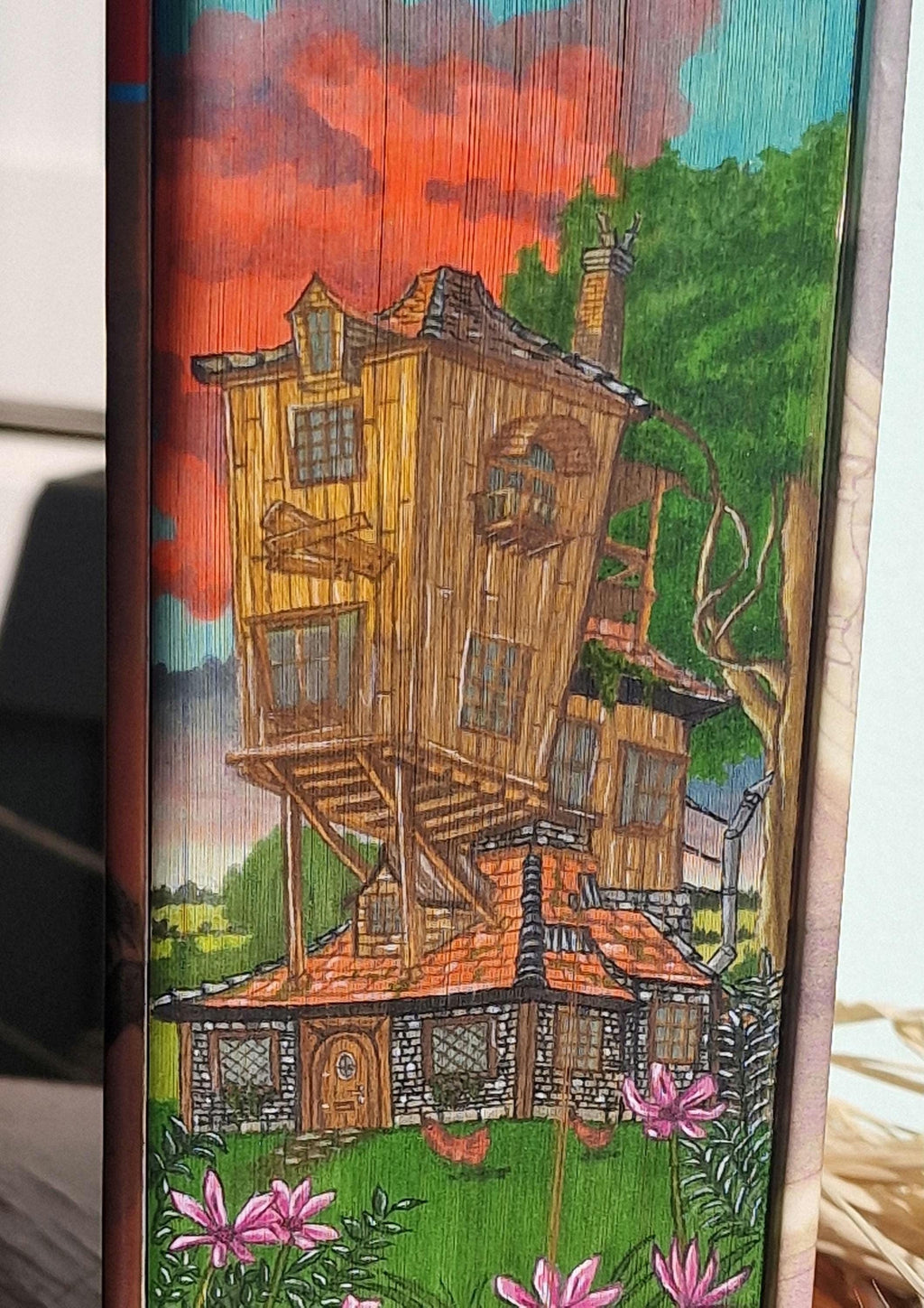 Hardback Fore-Edge Painted HP Book, The Burrow, Weasley's House