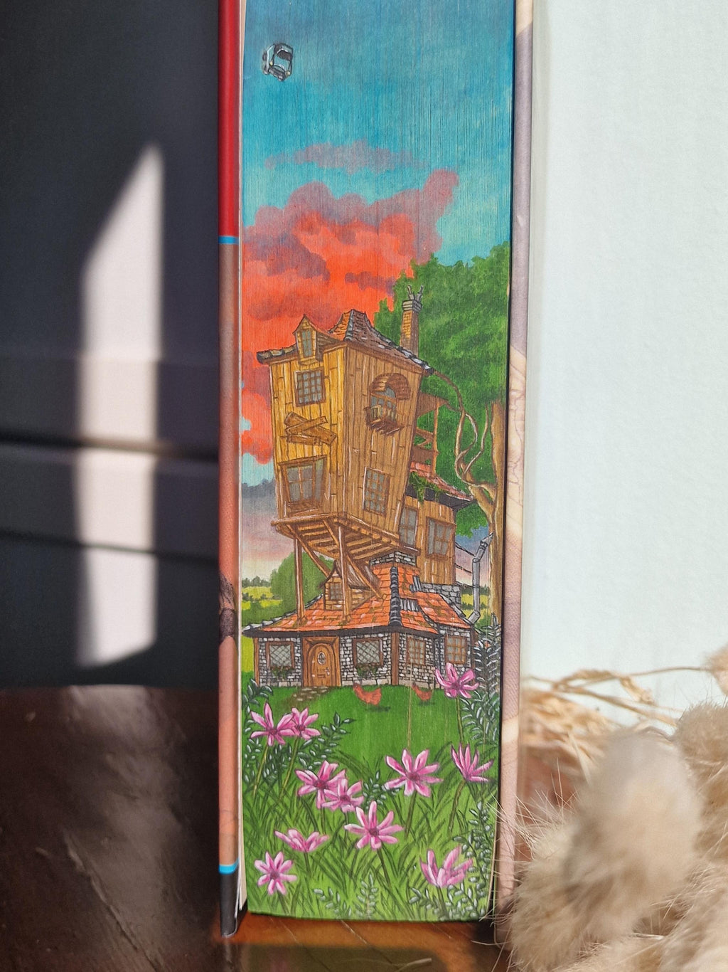 Custom Unique Handpainted HP Hardback Paperback Book Fore-Edge Painting For Wizarding World Lovers