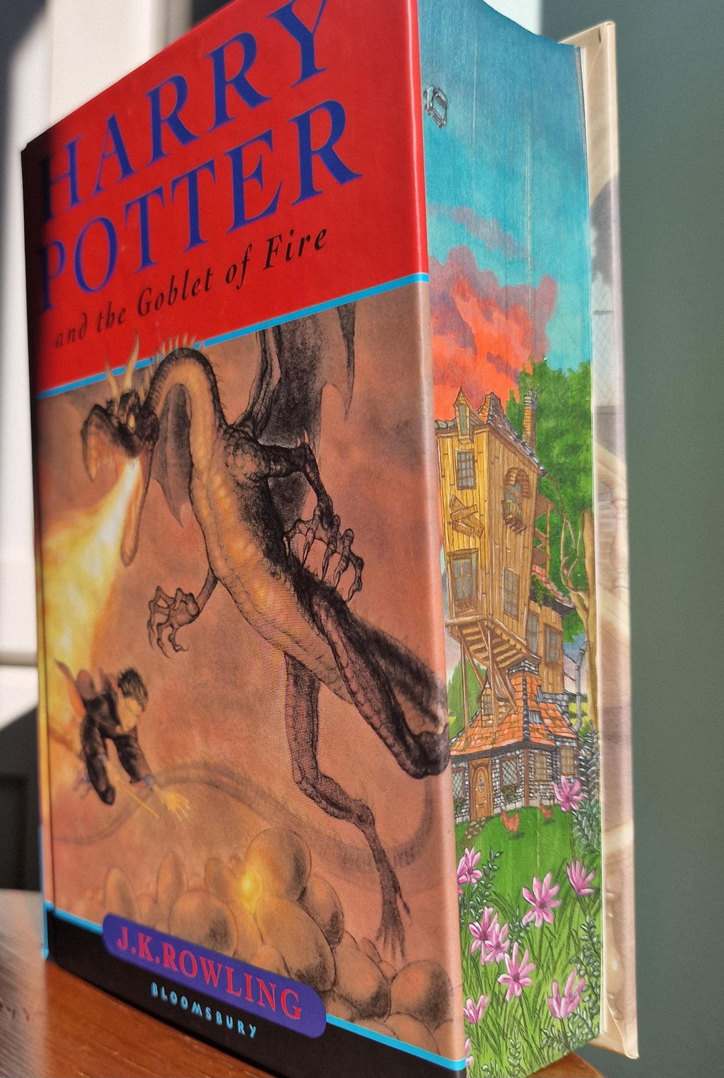 Hardback Fore-Edge Painted HP Book, The Burrow, Weasley's House