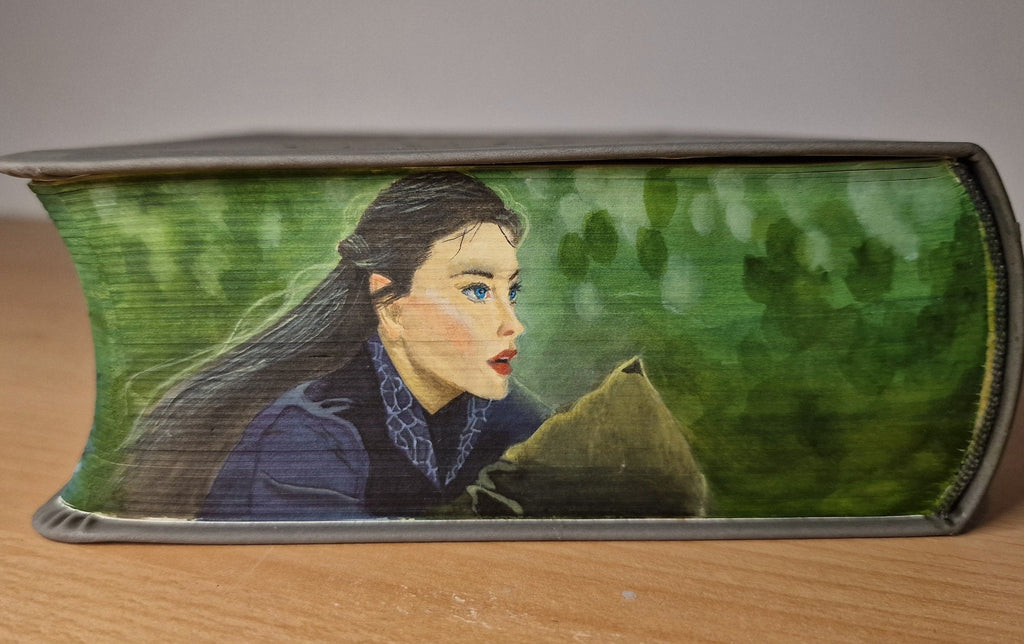 Handpainted Lord of the Rings Book: Unique Watercolor Fore-Edge Art(Pre-order)