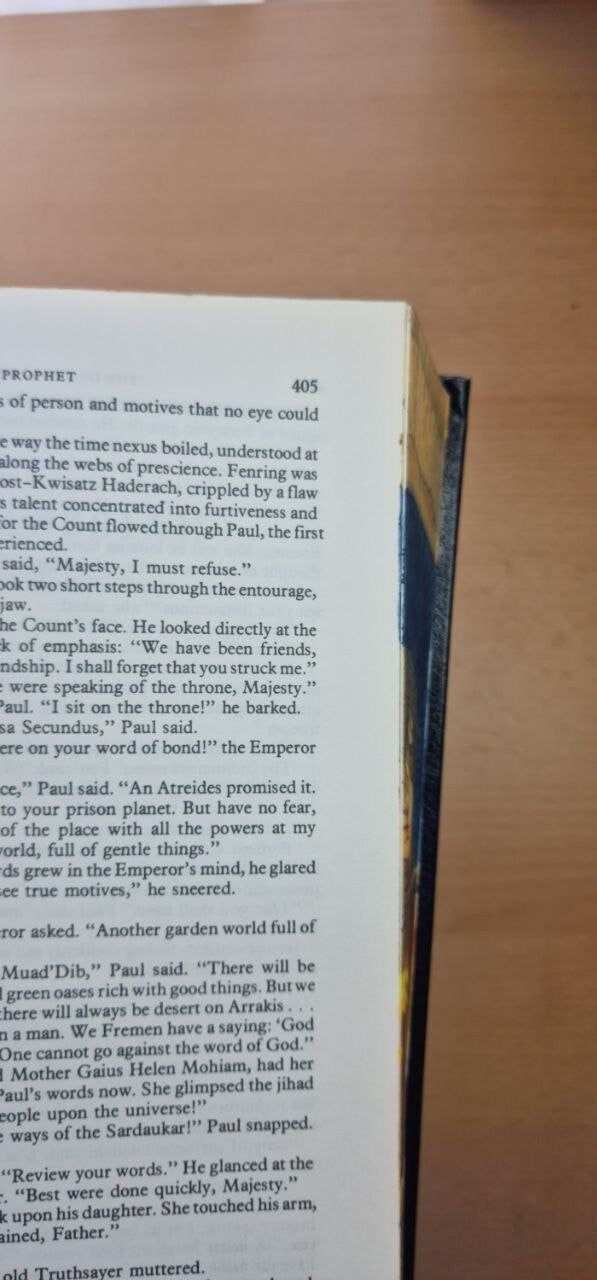 Pre-order Unique F Herbert's Dune Fore-Edge Handpainted Hardback Book for Collectors
