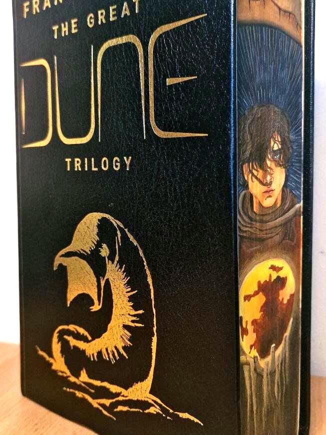 Pre-order Unique F Herbert's Dune Fore-Edge Handpainted Hardback Book for Collectors