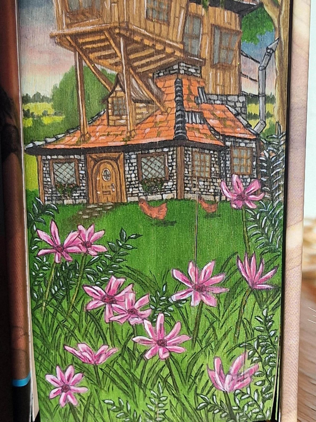 Hardback Fore-Edge Painted HP Book, The Burrow, Weasley's House
