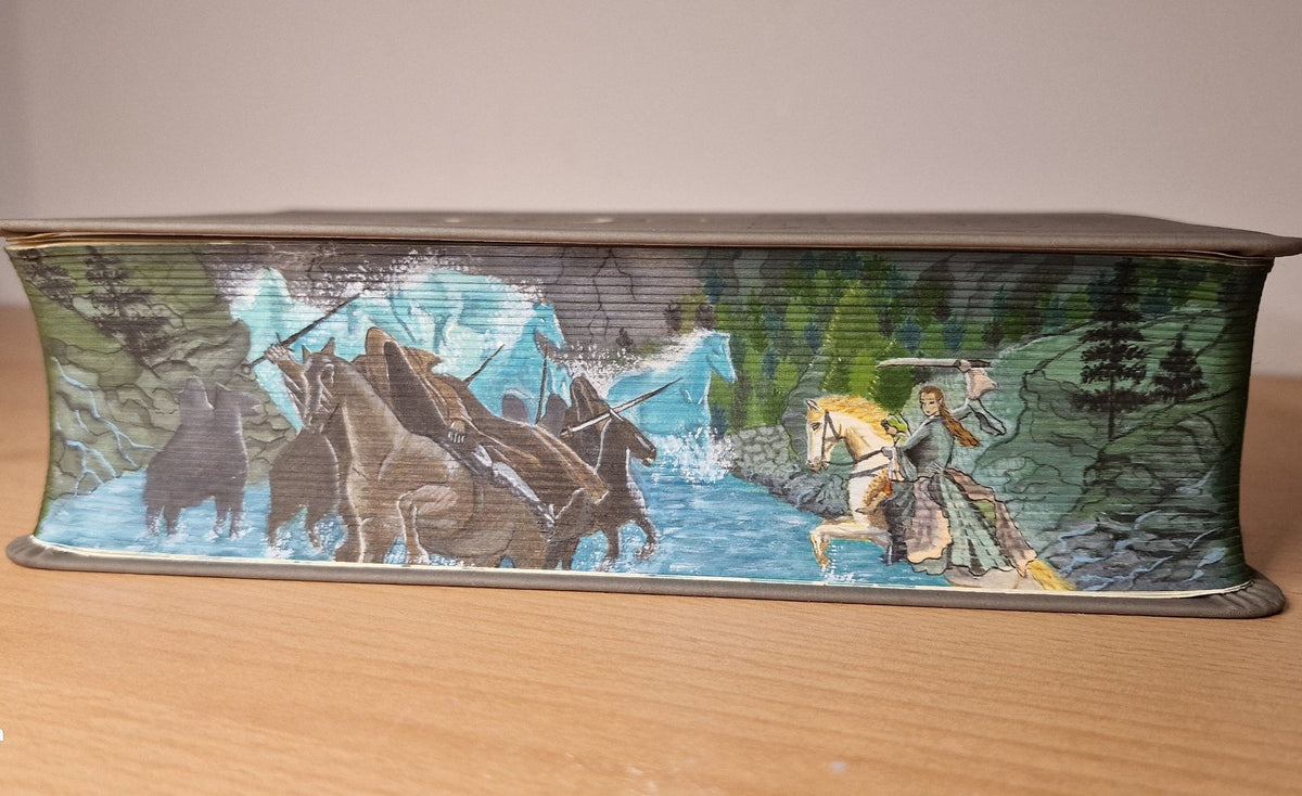 Handpainted Lord of the Rings Book: Unique Watercolor Fore-Edge Art(Pre-order)