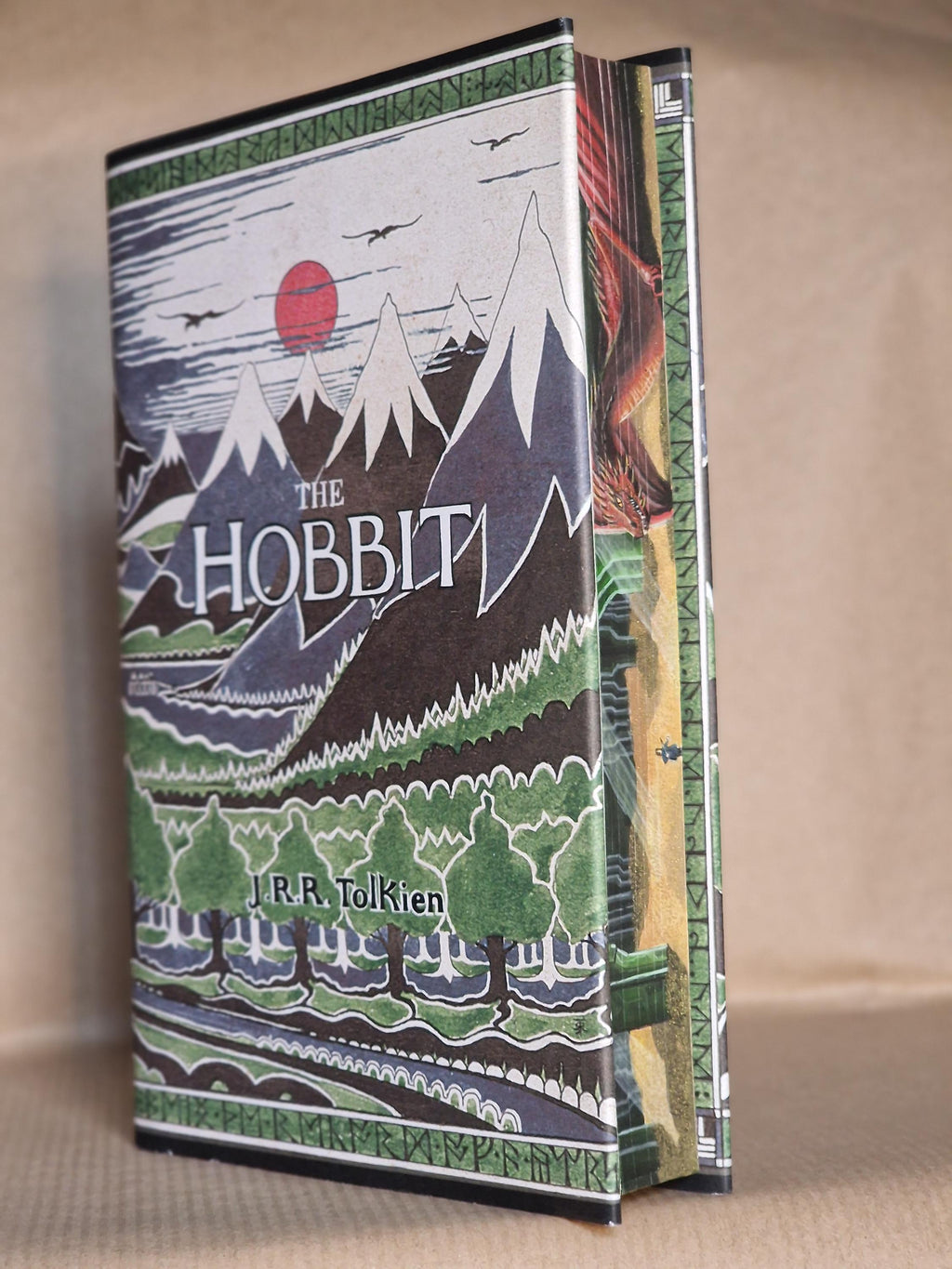 Pre-Order JRR Tolkien’s The Hobbit Fore-edge Painted Book, Watercolour Art, Tolkien, Gift