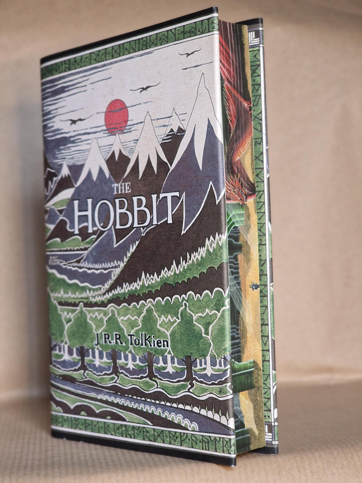 Pre-Order JRR Tolkien’s The Hobbit Fore-edge Painted Book, Watercolour Art, Tolkien, Gift