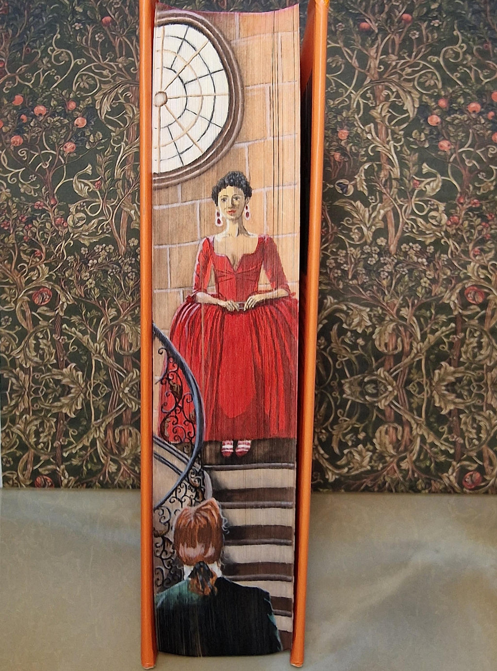 Handpainted 'Dragonfly in Amber' Book with Gauffered Edge (Pre-order)
