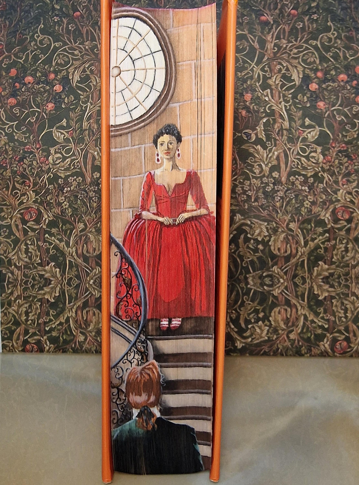 Handpainted 'Dragonfly in Amber' Book with Gauffered Edge (Pre-order)
