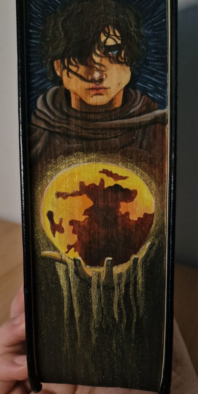 Pre-order Unique F Herbert's Dune Fore-Edge Handpainted Hardback Book for Collectors